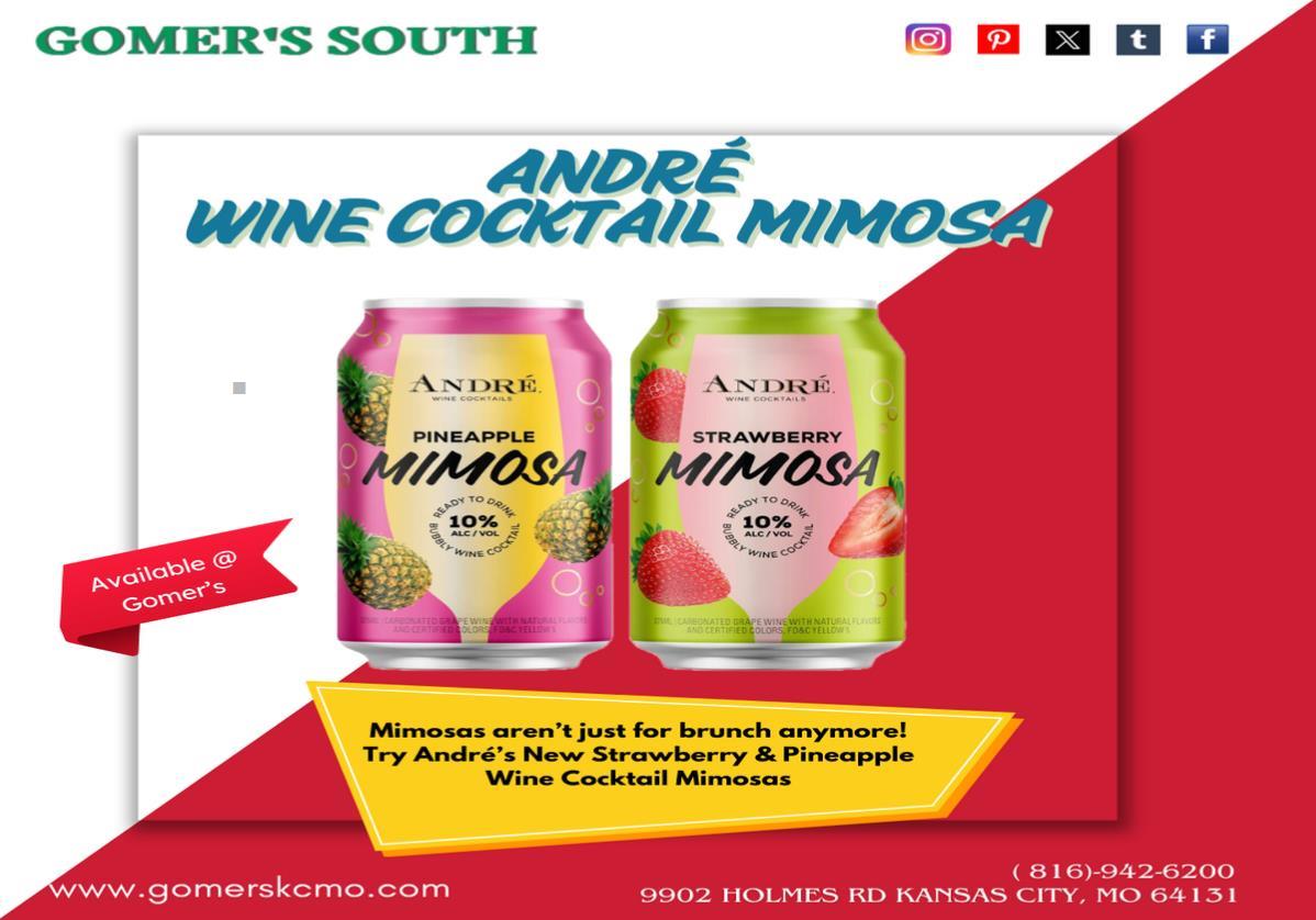 André Wine Cocktail Mimosa available in Kansas City 